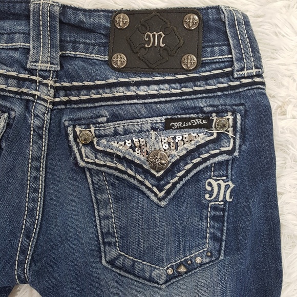 Miss Me Denim - SALE! Miss Me Embellished Flap Pocket Jeans #81